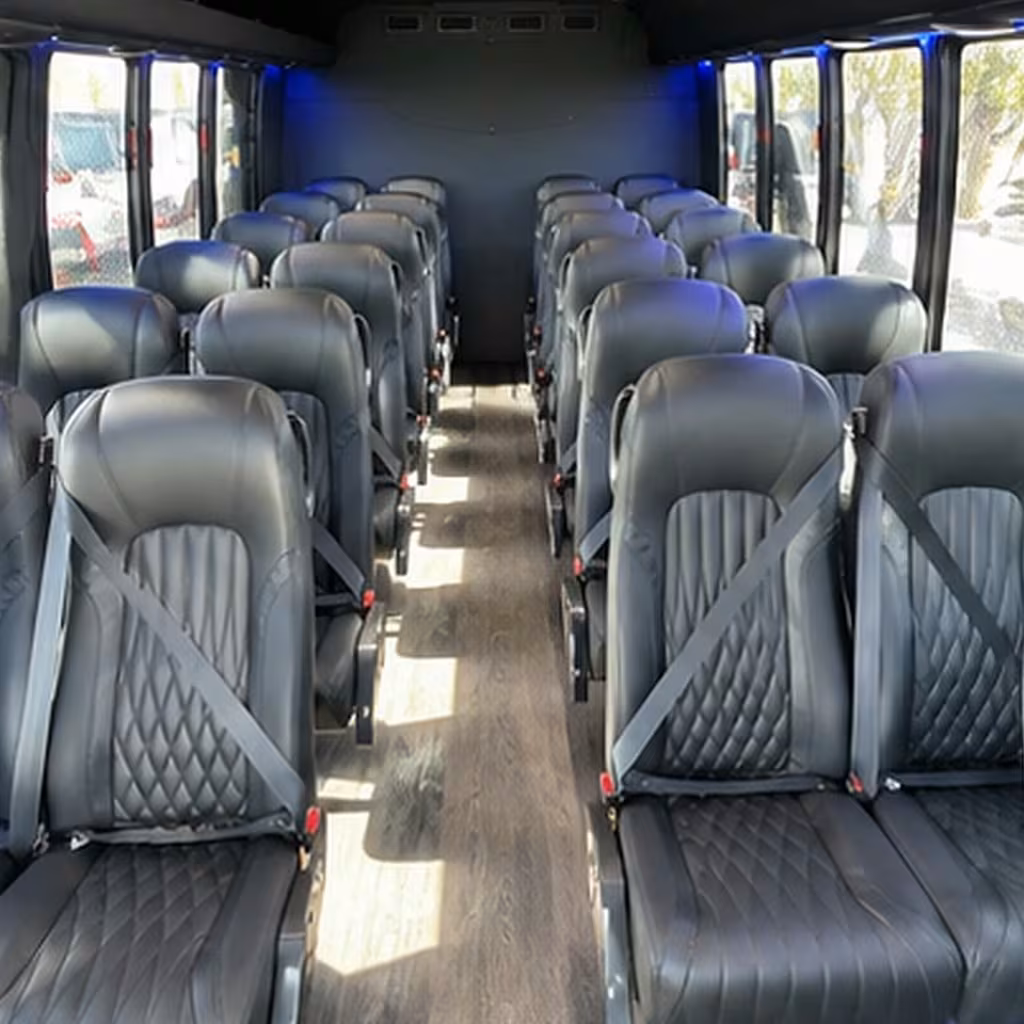 28 passenger minibus inside