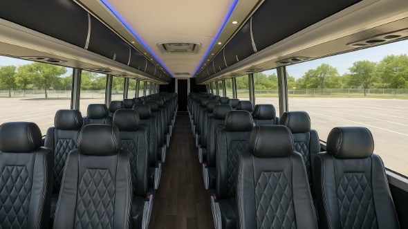 55 passenger charter bus interior plantation