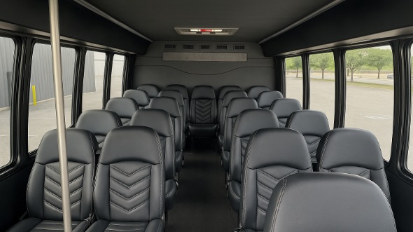 plantation 18 passenger minibus inside