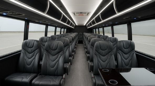 plantation 25 passenger minibus inside