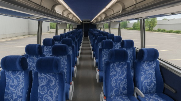 plantation 50 passenger charter bus inside