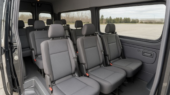 sprinter van with driver interior plantation